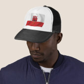 Casquette avec drapeau de Gibraltar (En situation)