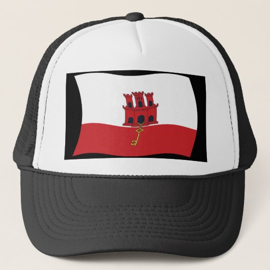 Casquette avec drapeau de Gibraltar (Devant)