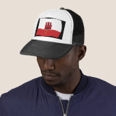 Casquette avec drapeau de Gibraltar (En situation)