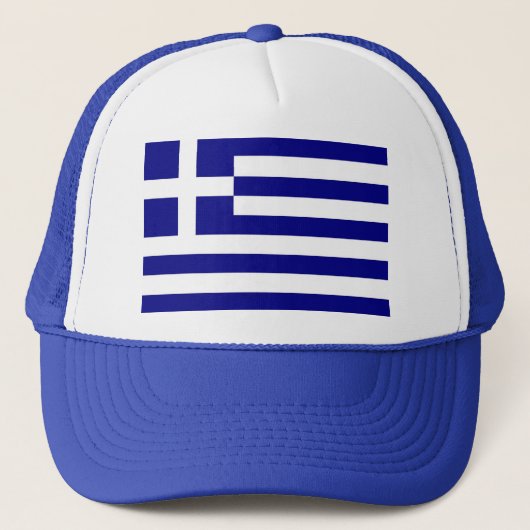 Casquette avec drapeau de la Grèce (Devant)