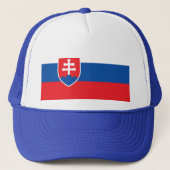 Casquette avec drapeau de la Slovaquie (Devant)