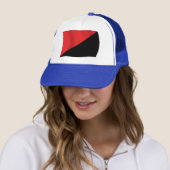 Casquette avec drapeau de l'anarcho-syndicalisme (En situation)
