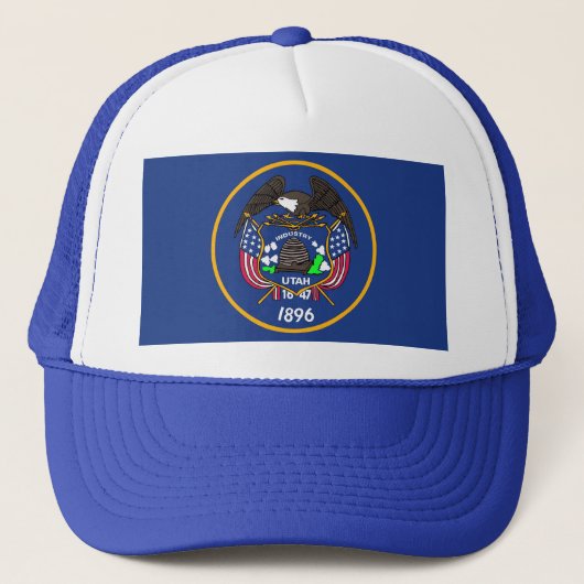 Casquette avec Drapeau de l'Etat de l'Utah - USA (Devant)