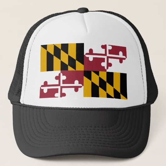 Casquette avec drapeau de l'état du Maryland - USA (Devant)