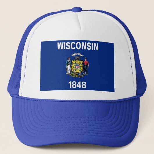 Casquette avec drapeau de l'Etat du Wisconsin - Et (Devant)