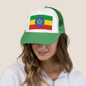 Casquette avec drapeau de l'Éthiopie (En situation)