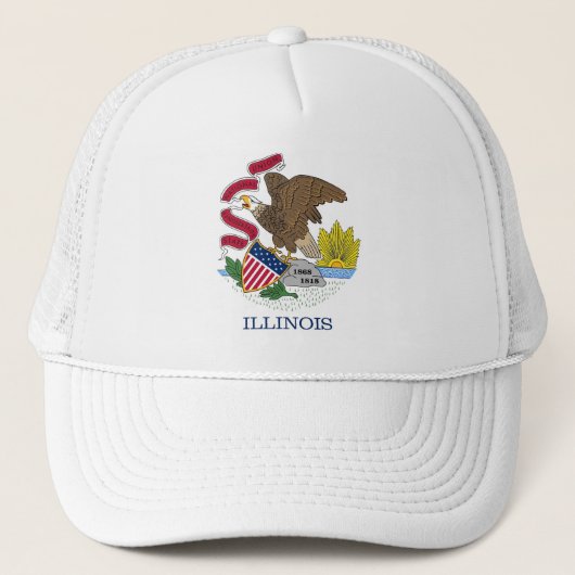 Casquette avec Drapeau de l'Illinois State - États (Devant)