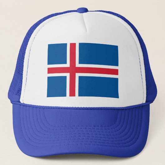 Casquette avec drapeau d'Islande (Devant)