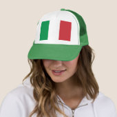 Casquette avec Drapeau d'Italie (En situation)
