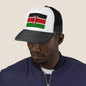 Casquette avec drapeau du Kenya (En situation)