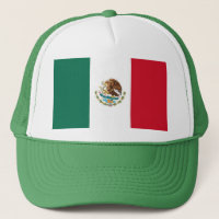 Casquette avec drapeau du Mexique