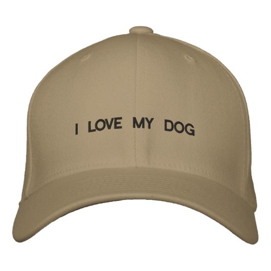 Casquette avec J'AIME MON CHIEN devant. (Devant)