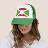 Casquette avec le drapeau du Burundi (En situation)