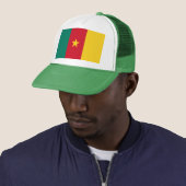 Casquette avec le drapeau du Cameroun (En situation)