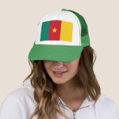 Casquette avec le drapeau du Cameroun (En situation)