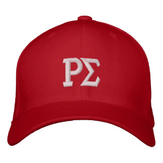 Casquette avec lettres grecques brodées