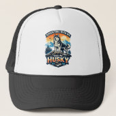 Casquette Aventurier avec mon Husky (Devant)