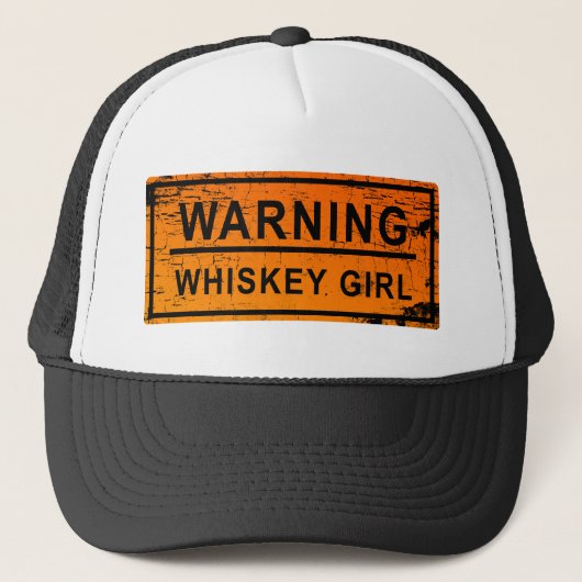 Casquette Avertissement - fille de whiskey (Devant)