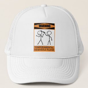 Casquette Avertissement Joueur de sifflet Tempéramental Tin
