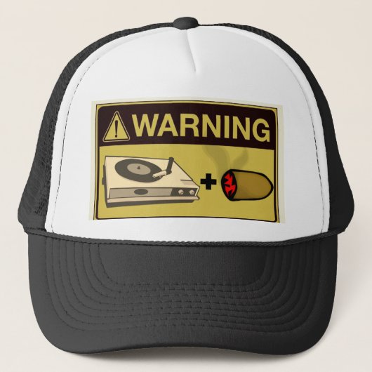 Casquette Avertissement : Music Studio Party  (Devant)