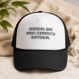 Casquette Avertissement Papa Cerveau Actuellement en Tampon 