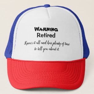 Casquette Avertissement retiré