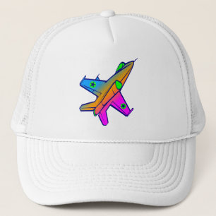 Casquette Avion de chasse à réaction rétro Corey Tiger 80s