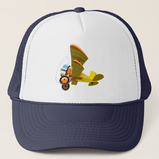 Casquette Avion rétro de dessin (Devant)