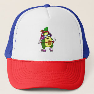Casquette Avocado à musique avec casque
