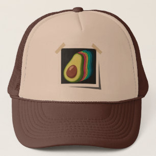 Casquette Avocado Retro Photo Color Scheme Fruit Vintage