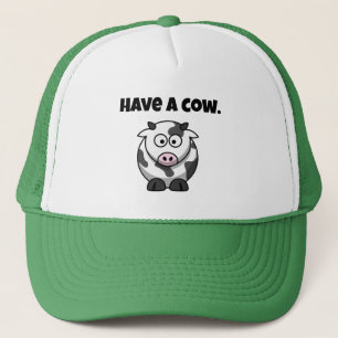 Casquette Avoir une vache, drôle Dairy Vache dessin de jeu d