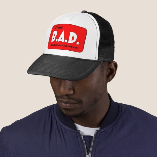 Casquette B.A.D.Hat - Customisé (En situation)