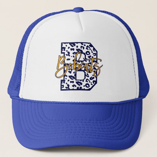 Casquette B Bobcats bleu et blanc (Devant)
