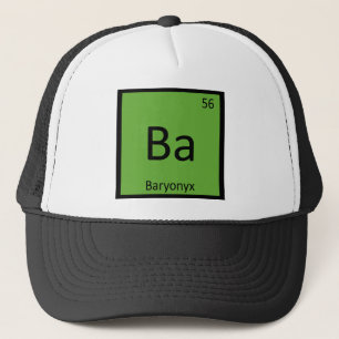 Casquette Ba - Baryonyx Chimie Dinosaur Tableau Périodique