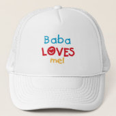 Casquette Baba aime mes t-shirts et cadeaux (Devant)