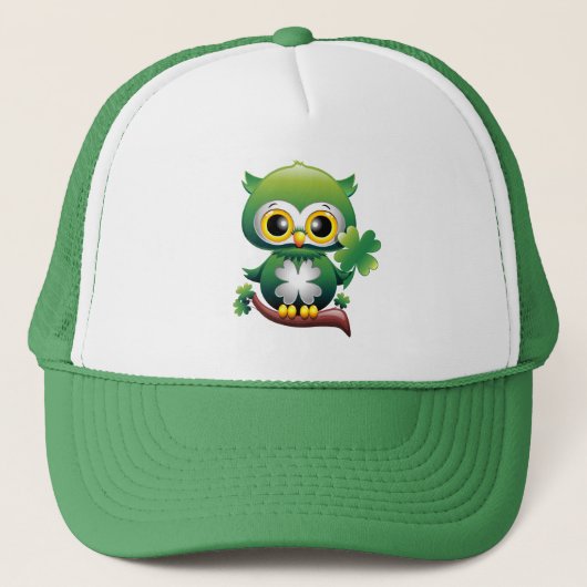 Casquette Baby Owl St Patrick Paddy Cartoon (Devant)