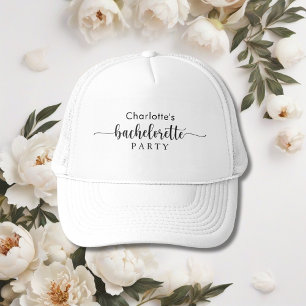 Casquette Bachelorette Blanc Et Noir