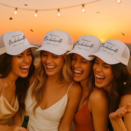 Casquette Bachelorette | Script minimaliste Épouse moderne