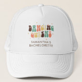 Casquette Bachelorette sur mesure Disco Bride Danse Reines (Devant)