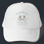 Casquette Bachelorette vélo de l'île Mackinac<br><div class="desc">Avec un joli graphisme de vélo,  ces casquettes sont un gardien spécial pour votre voyage de bachelorette à Mackinac Island Michigan.</div>