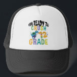 Casquette Back to School I'm Ready To Crush<br><div class="desc">Back to School I'm Ready To Crush 12th Grade Dino 12th, grade, gift, ideas, back to school, 2021, first day of school, gift idea, 12th, grader, student, twelveth, grade, dinosaur, teacher, 12th teacher,  étudiant,  teaching,  12th grade squad,  kids,  toxiques</div>