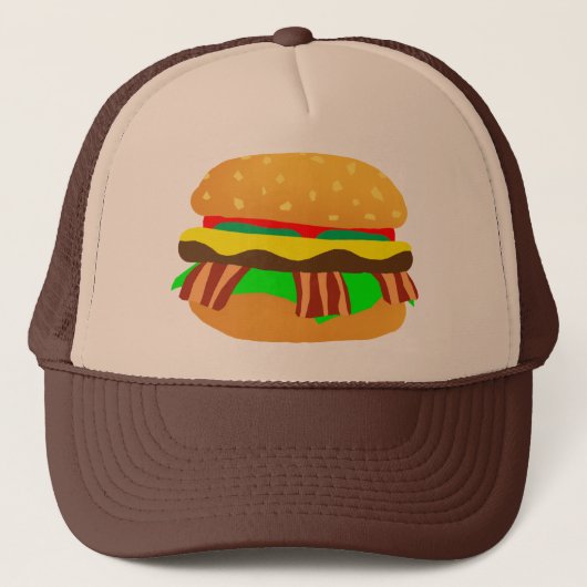 Casquette Bacon Cheeseburger (Devant)