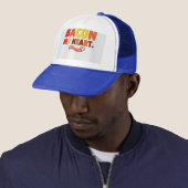 Casquette Bacon Mon Coeur. (En situation)