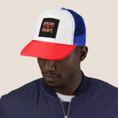 Casquette Bacon, mon coeur (En situation)
