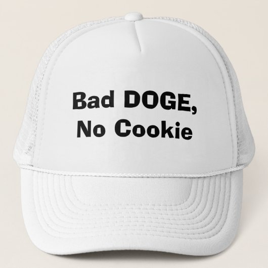 Casquette Bad DOGE, pas de biscuit (Devant)