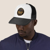 Casquette Badge d'or avec pause Logo de moto gratuit (En situation)