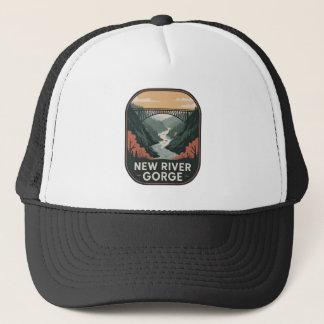 Casquette Badge du parc vintage de New River Gorge