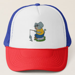Casquette Baguette de pêche du chien