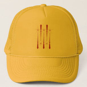Casquette Baguettes magiques (Rouge) Chapeau de camion (12 c