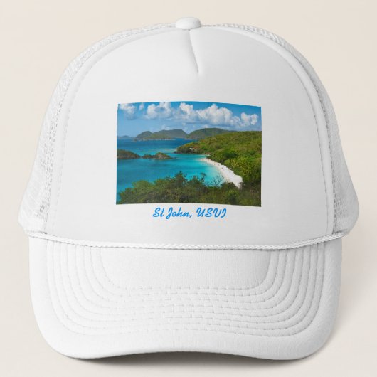 Casquette Baie de tronc, St John USVI (Devant)